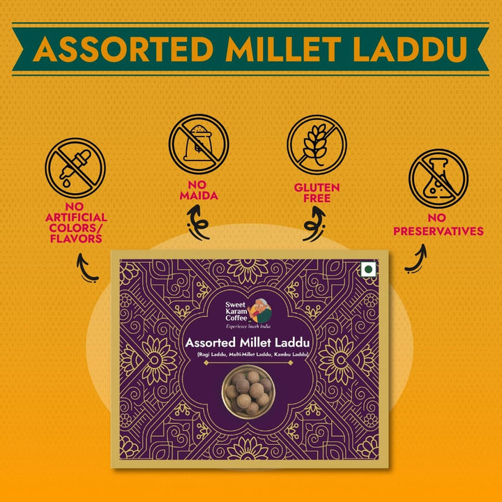 Assorted Millet Laddus  - Free Shipping Across India