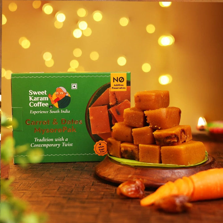 Carrot & Dates Mysore Pak  - Free Shipping Across India