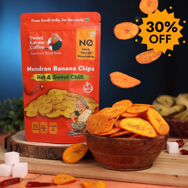 Kerala Banana Chips - Hot & Sweet Chilli  - Free Shipping Across India