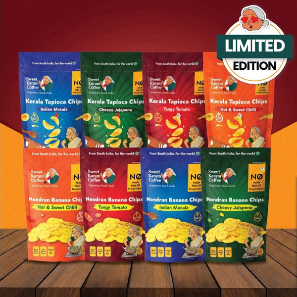 Kerala Flavoured Chips Combo (All-in-one)  - Free Shipping Across India