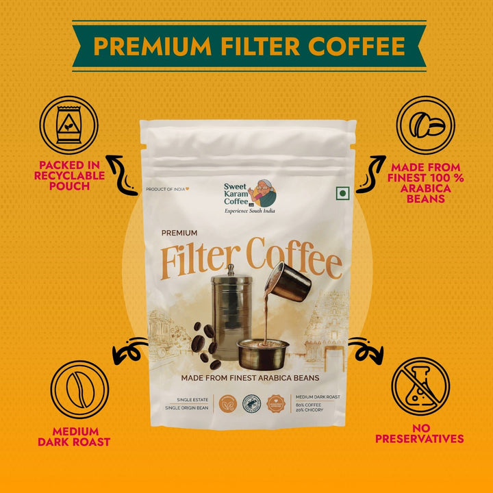 Premium Filter Coffee Powder (New)  - Free Shipping Across India