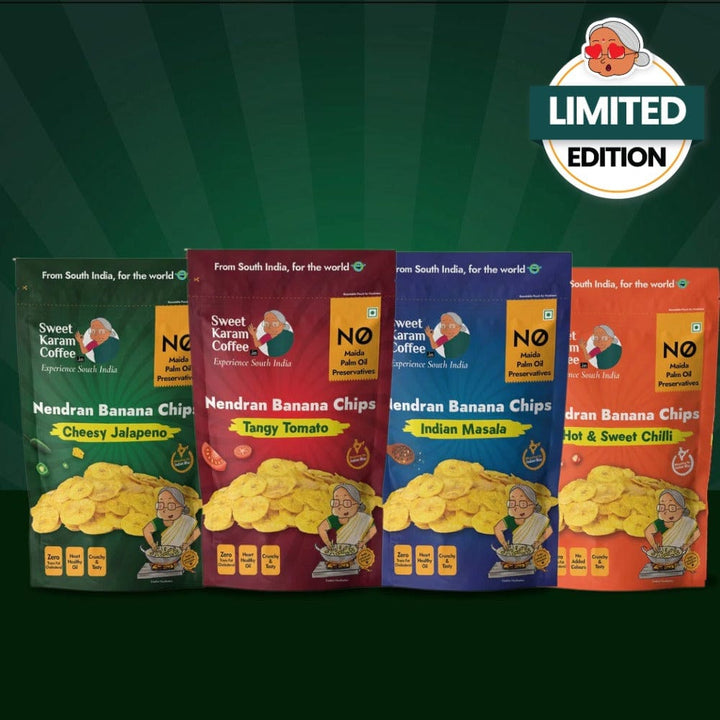 Kerala Flavoured Banana Chips - Spl Combo  - Free Shipping Across India