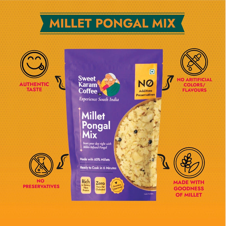 Instant Millets Pongal Mix  - Free Shipping Across India