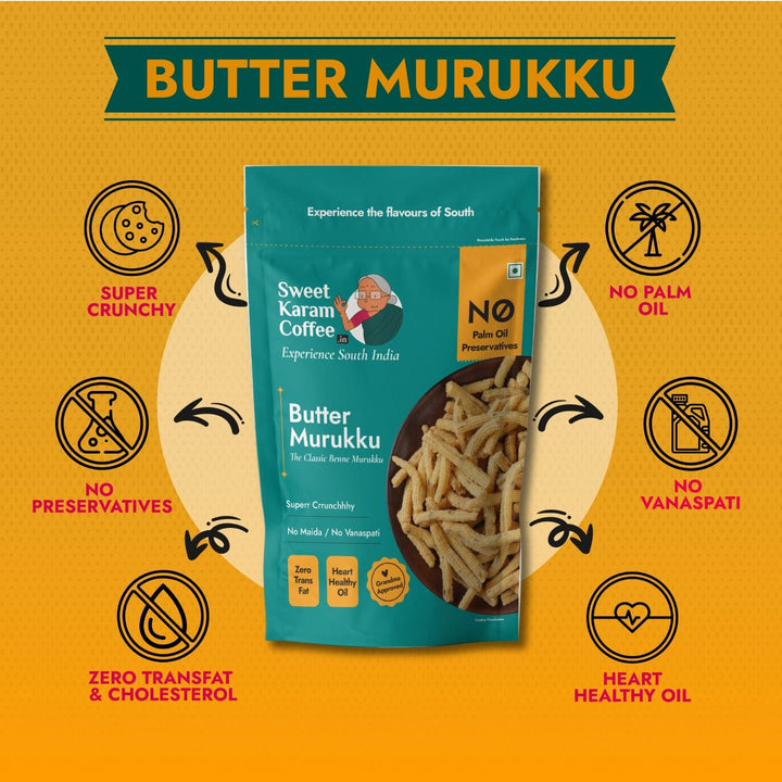 Butter Murukku (Benne Murukku)  - Free Shipping Across India