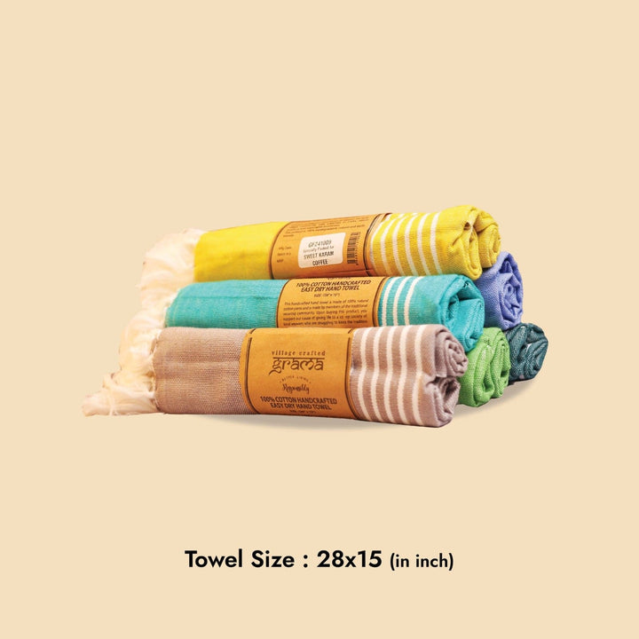 Hand Woven Towels  - Free Shipping Across India