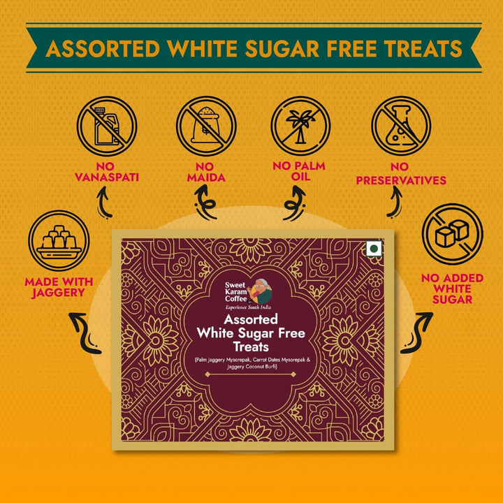 Assorted White Sugar Free Treats  - Free Shipping Across India