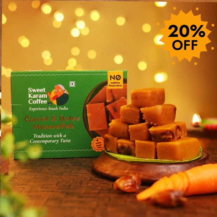 Carrot & Dates Mysore Pak  - Free Shipping Across India