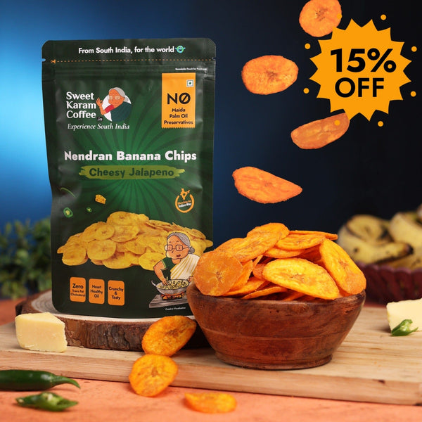 Kerala Banana Chips - Cheesy Jalapeno  - Free Shipping Across India