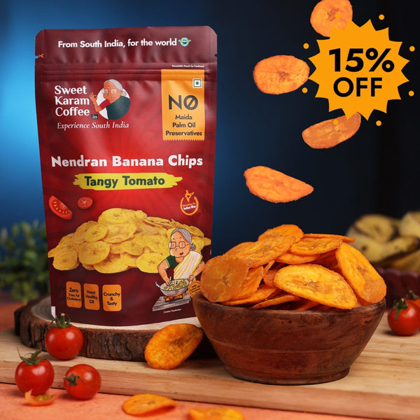 Kerala Banana Chips - Tangy Tomato  - Free Shipping Across India