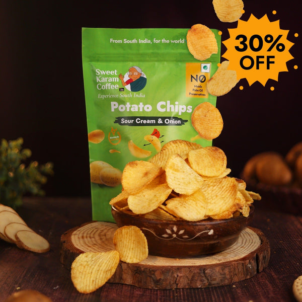 Potato Chips - Sour Cream & Onion  - Free Shipping Across India