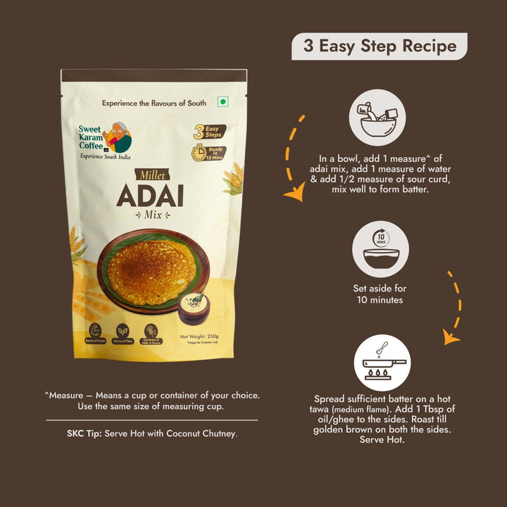 15 Minutes Adai Mix  - Free Shipping Across India