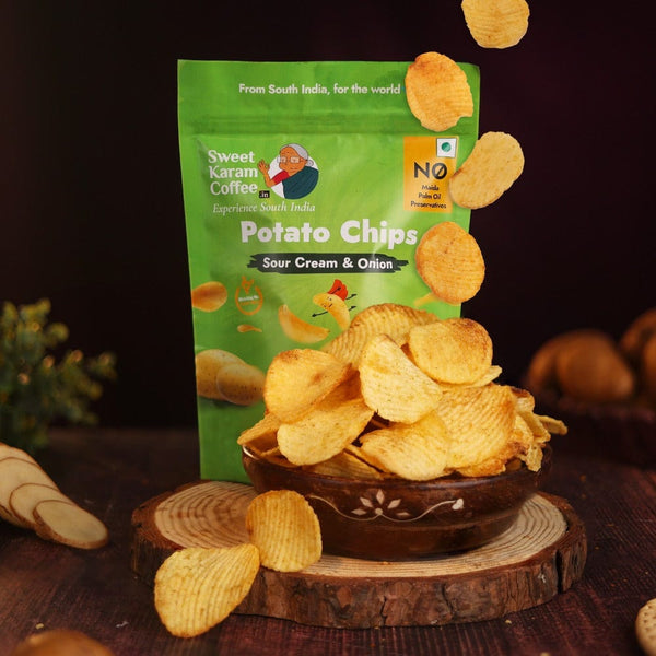 Potato Chips - Sour Cream & Onion  - Free Shipping Across India