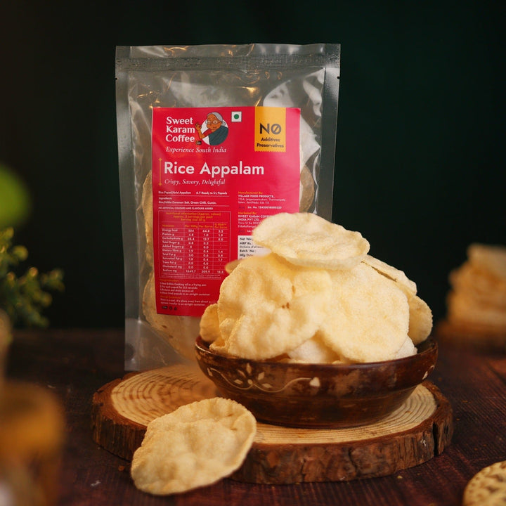 Rice Appalam (Rice Papad)  - Free Shipping Across India