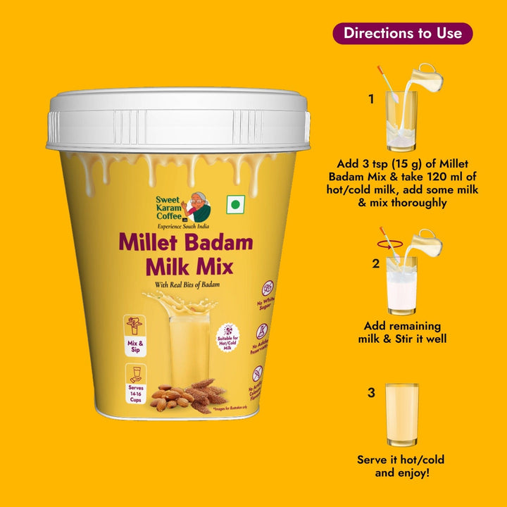 Millet Badam Milk Mix  - Free Shipping Across India