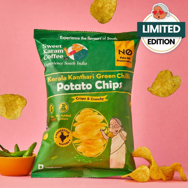 Potato Chips - Kerala Kanthari Green Chilli