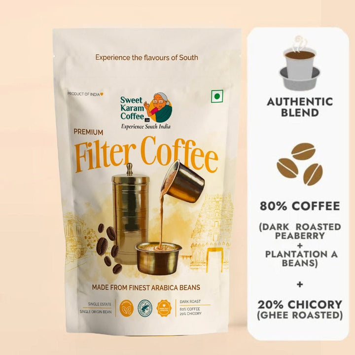 Premium Filter Coffee Powder (80:20) - Sweet Karam Coffee