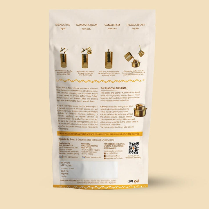 Premium Filter Coffee Powder (80:20) - Sweet Karam Coffee