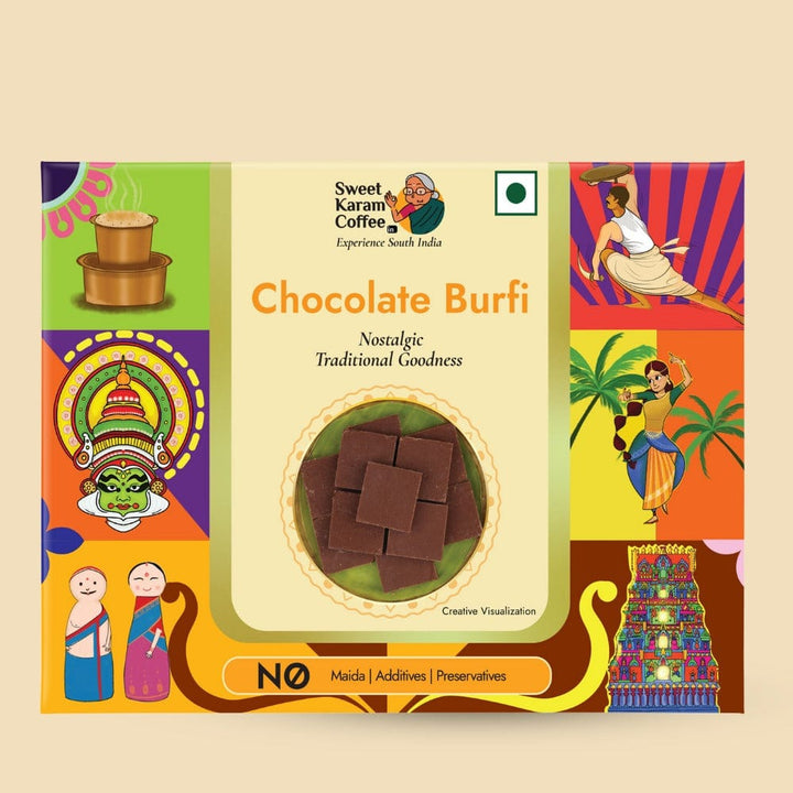 Chocolate Burfi  - Free Shipping Across India