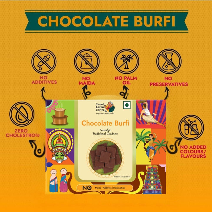 Chocolate Burfi  - Free Shipping Across India