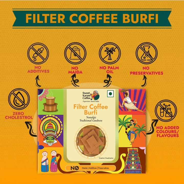 Filter Coffee Burfi - Sweet Karam Coffee