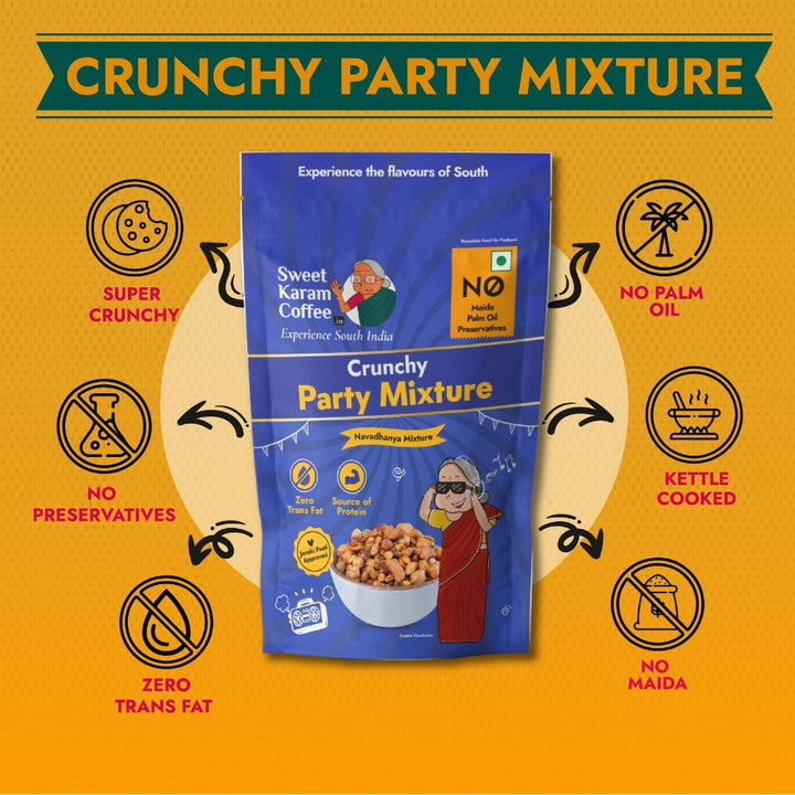 Crunchy Party Mixture - Sweet Karam Coffee
