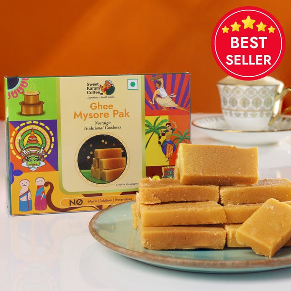 Ghee Mysorepak (Soft) - Sweet Karam Coffee