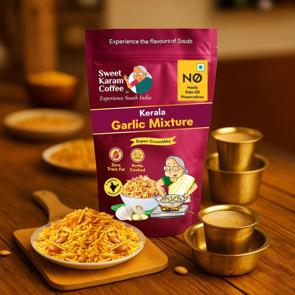 Kerala Garlic Mixture - Sweet Karam Coffee