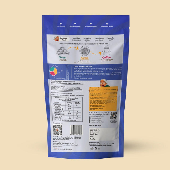 Crunchy Party Mixture (Navadhanya Mixture). - Sweet Karam Coffee