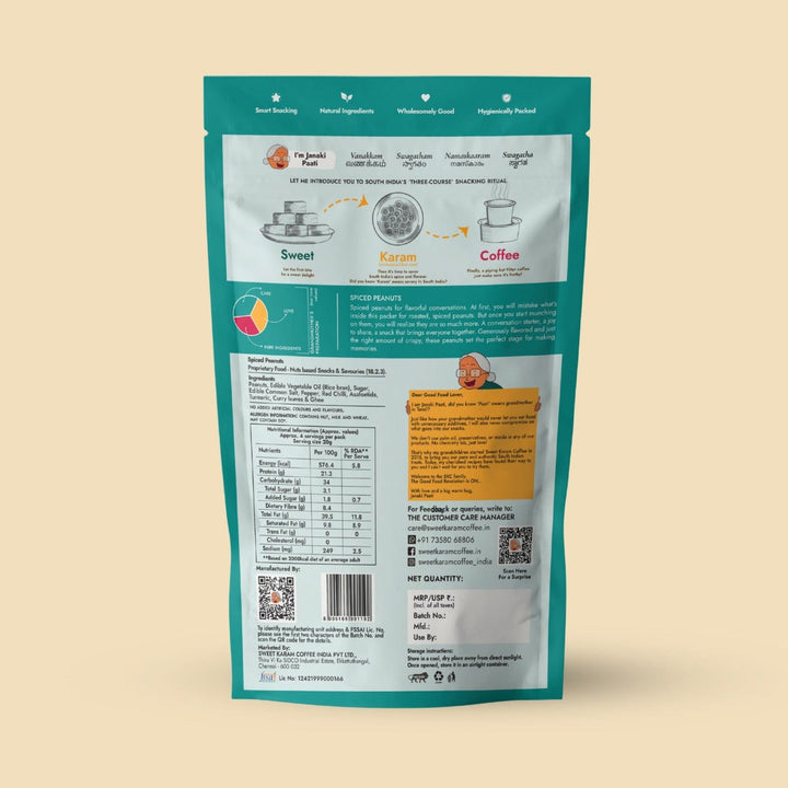 Roasted Spiced Peanuts (Congress Kadlekai) - Sweet Karam Coffee