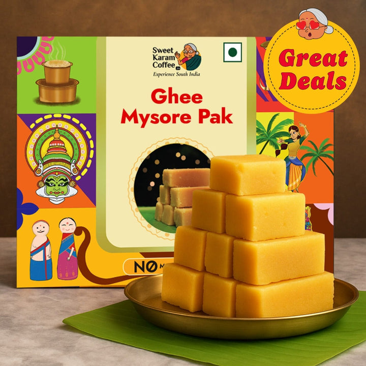 Ghee Mysorepak (Soft) - Sweet Karam Coffee