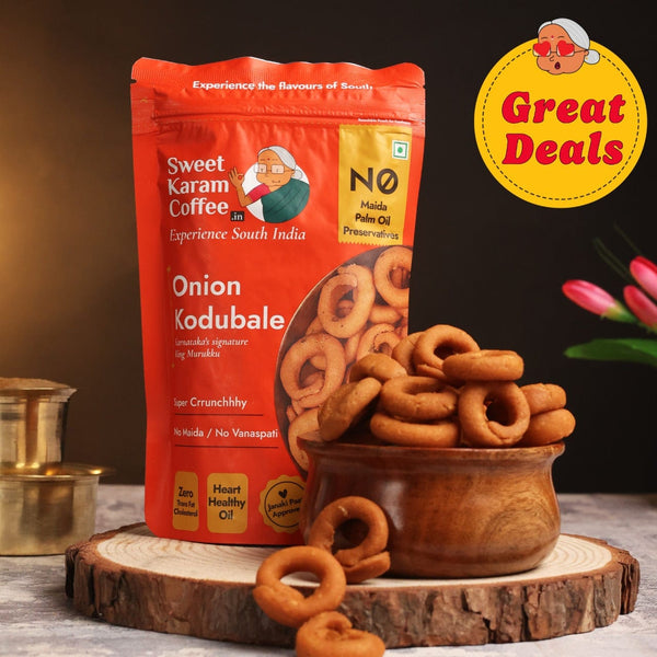 Onion Kodubale (Ring Murukku) - Sweet Karam Coffee