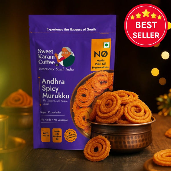Andhra Spicy Murukku - Sweet Karam Coffee