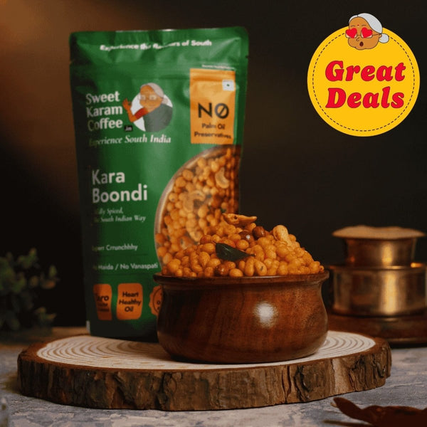 Kara Boondhi - Sweet Karam Coffee