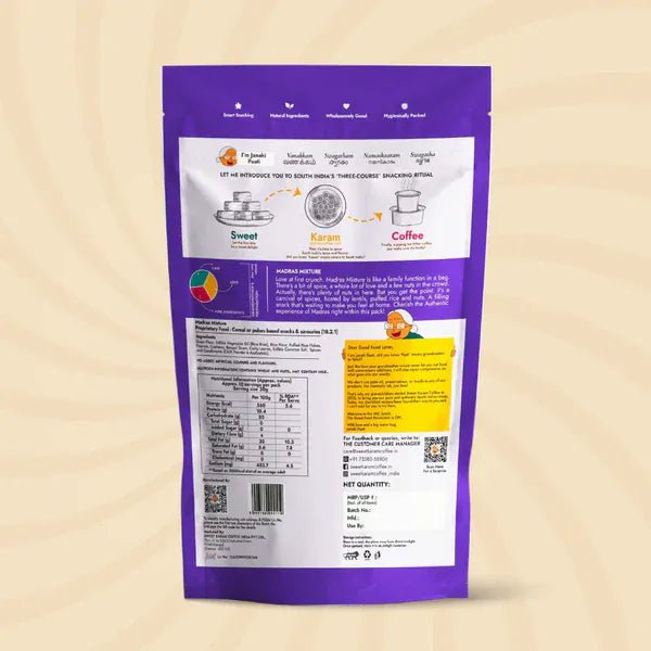 Filter Coffee Powder + Madras Mixture - Sweet Karam Coffee