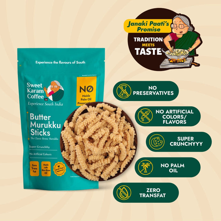 Butter Murukku (Benne Murukku)  - Free Shipping Across India