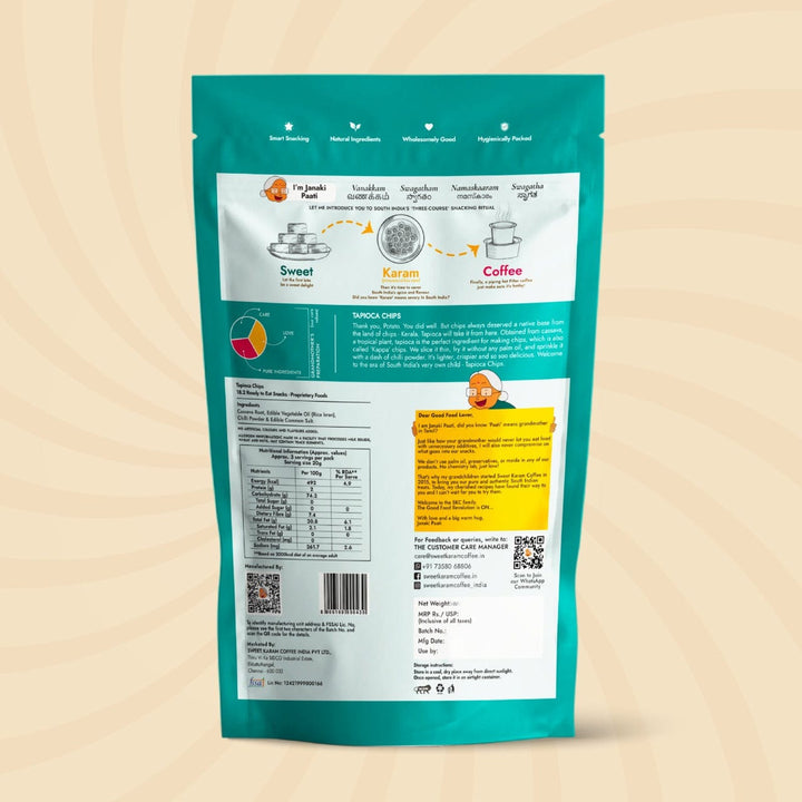 Kerala Tapioca (Kappa) Chips  - Free Shipping Across India