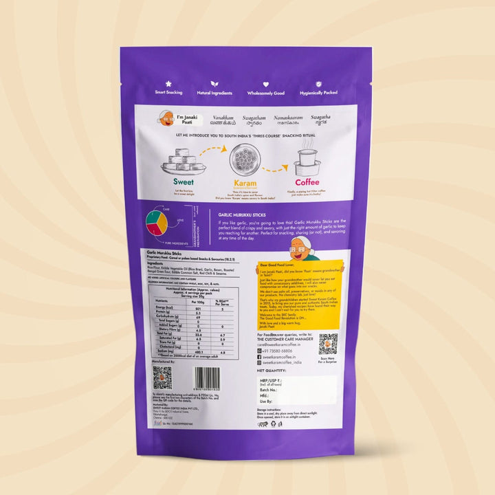 Garlic Murukku Sticks  - Free Shipping Across India