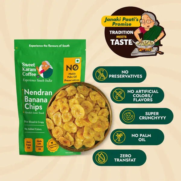 Filter Coffee Powder + Banana Chips - Sweet Karam Coffee