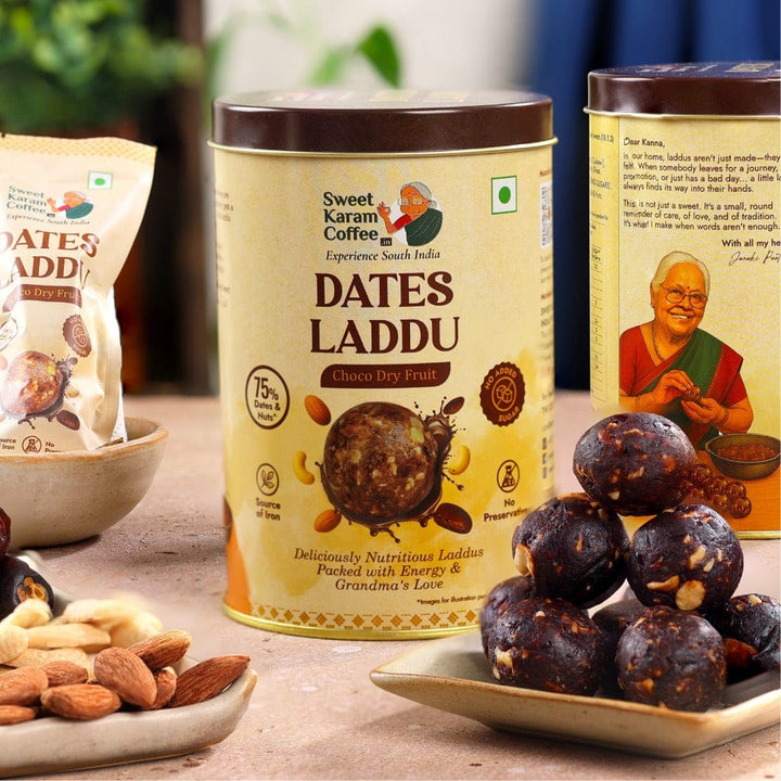Dates Laddu (Choco Dry Fruit) - Sweet Karam Coffee