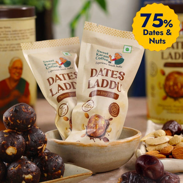 Dates Laddu (Choco Dry Fruit) (Sampler Pack) - Sweet Karam Coffee