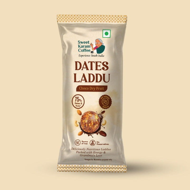 Dates Laddu (Choco Dry Fruit) (Sampler Pack) - Sweet Karam Coffee