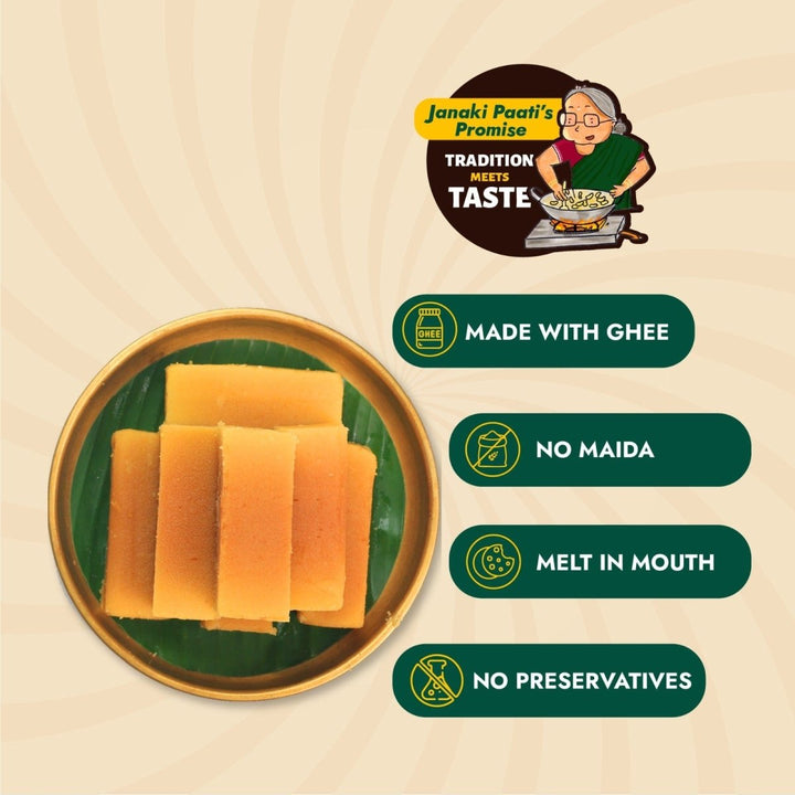 Ghee Mysorepak (Soft) - Sweet Karam Coffee