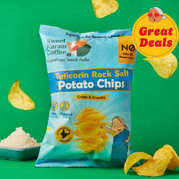 Potato Chips - Tuticorin Rock Sea Salt - Sweet Karam Coffee