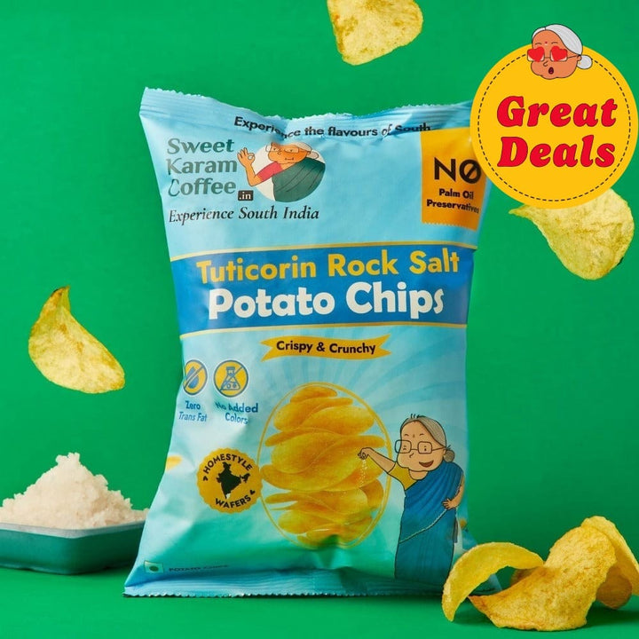 Potato Chips - Tuticorin Rock Sea Salt - Sweet Karam Coffee