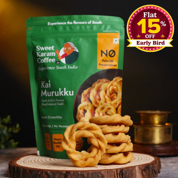 Kai Murukku (Chakli) - Sweet Karam Coffee