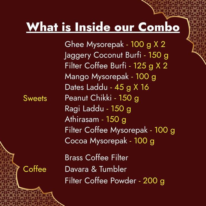 Sweets & Snacks Combo (Curated)  - Free Shipping Across India