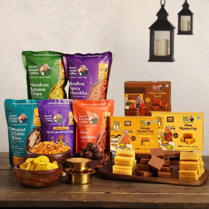 Sweets & Snacks Combo (Curated)  - Free Shipping Across India