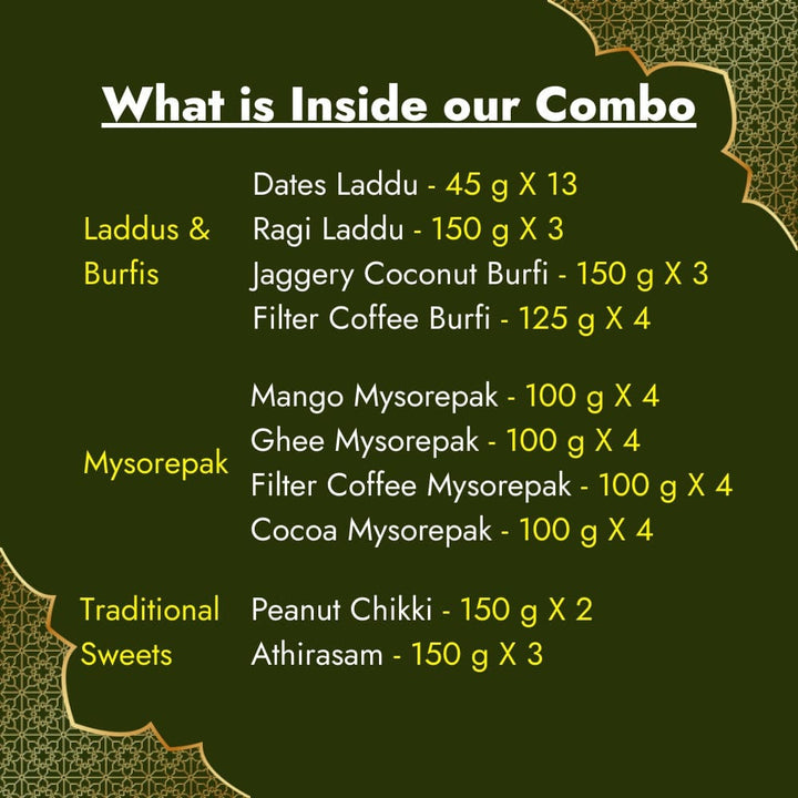 Sweets Combo (Curated)  - Free Shipping Across India