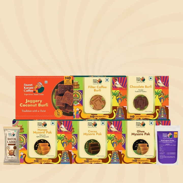 Diwali Jute Bag Combo (Curated) - Sweet Karam Coffee