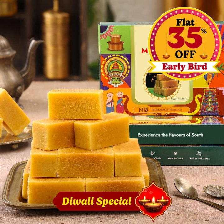 Ghee Mysorepak (Soft) - Sweet Karam Coffee